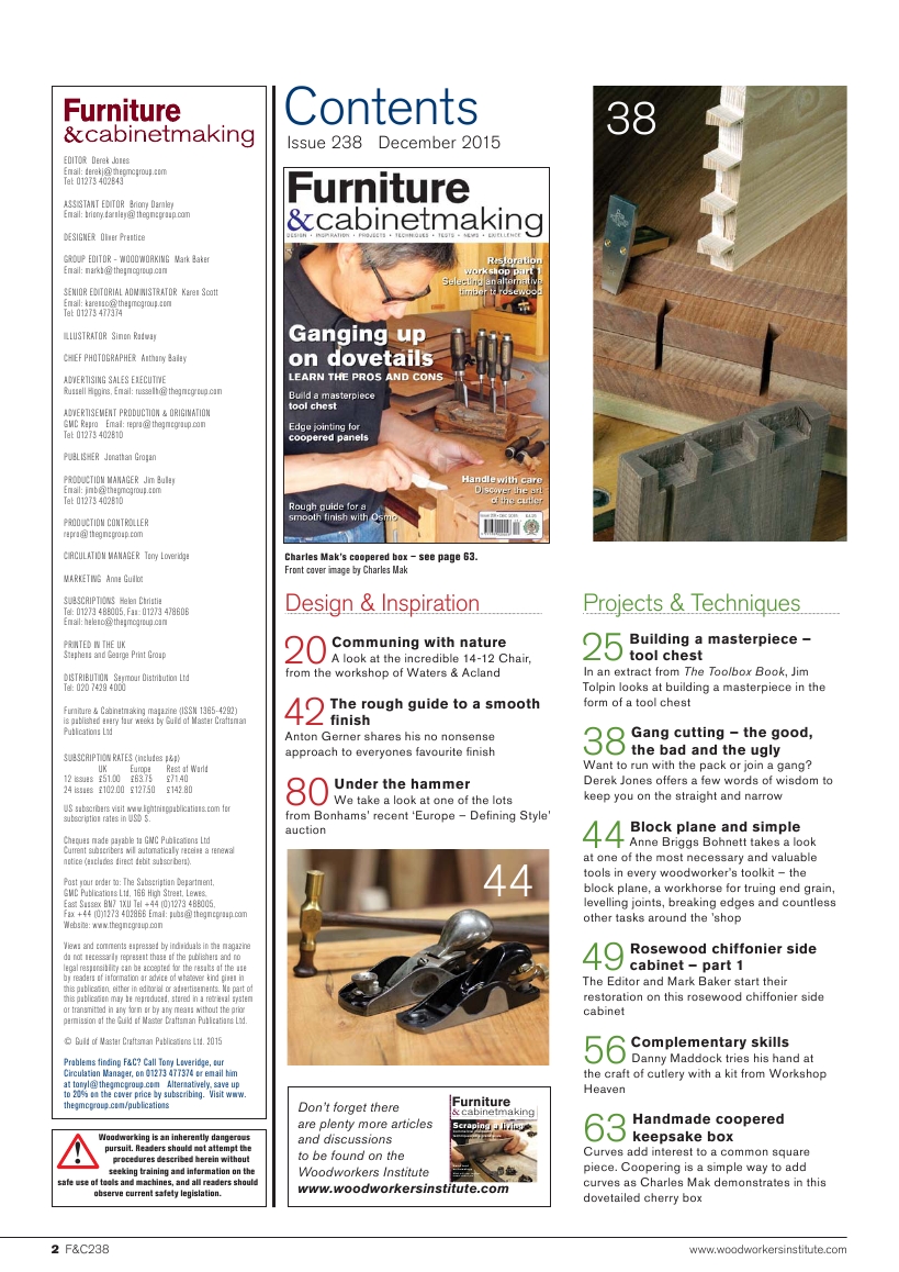 Furniture & Cabinetmaking 238 2015-12